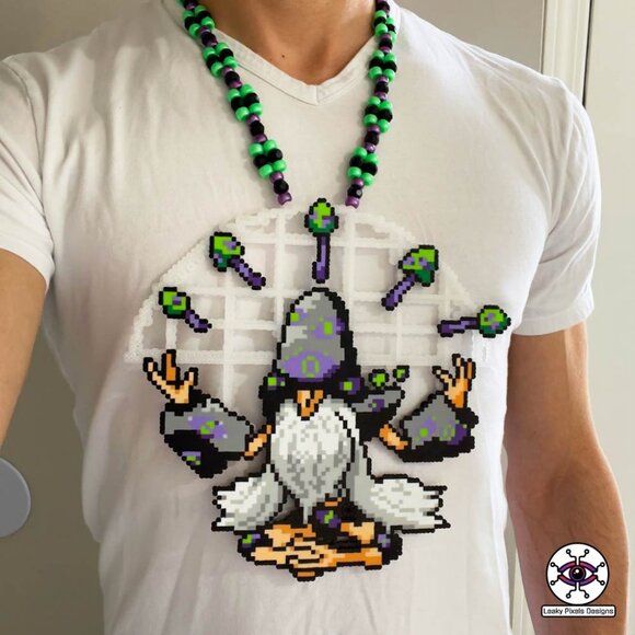 Mega Alakazam Perler Necklace - Picture 6 of 6